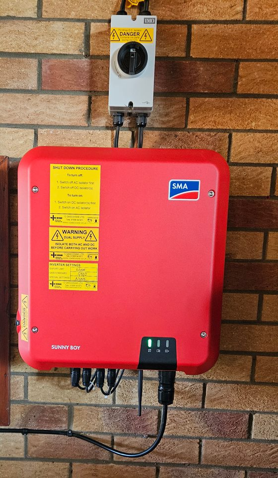 SMA INVERTER IN PLACE OF ABB POWER ONE E031